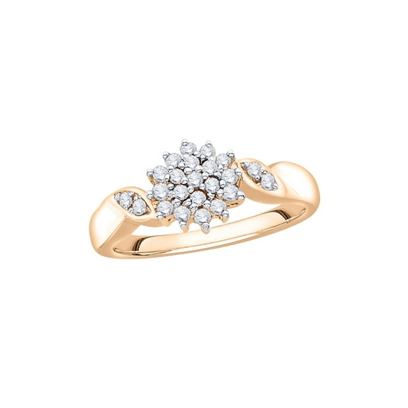 KATARINA Diamond Fashion Ring in 14K Rose Gold (1/4 cttw, I-J, I1-I2) (Size-5.5)