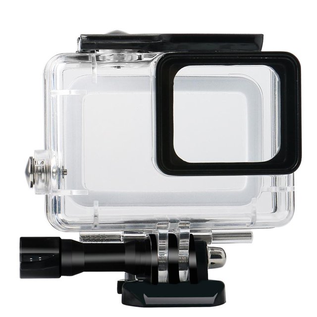 Carcasa de carcasa de buceo impermeable de 45 m para Gopro Hero 5 6 7 (negro) Likrtyny Accesorios electrónicos