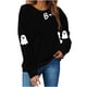 thumbnail image 1 of Heisall Womens Hoodies Halloween Print Round Neck Long Sleeve Loose Casual Sweatshirts, 1 of 8