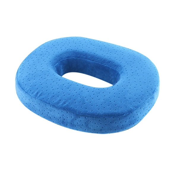 Cxui Donut Pillow Seat Cushion for Tailbone Pain Relief, Orthopedic Coccyx Cushion for Office Chair Wheelchair Post Surgery Light Blue