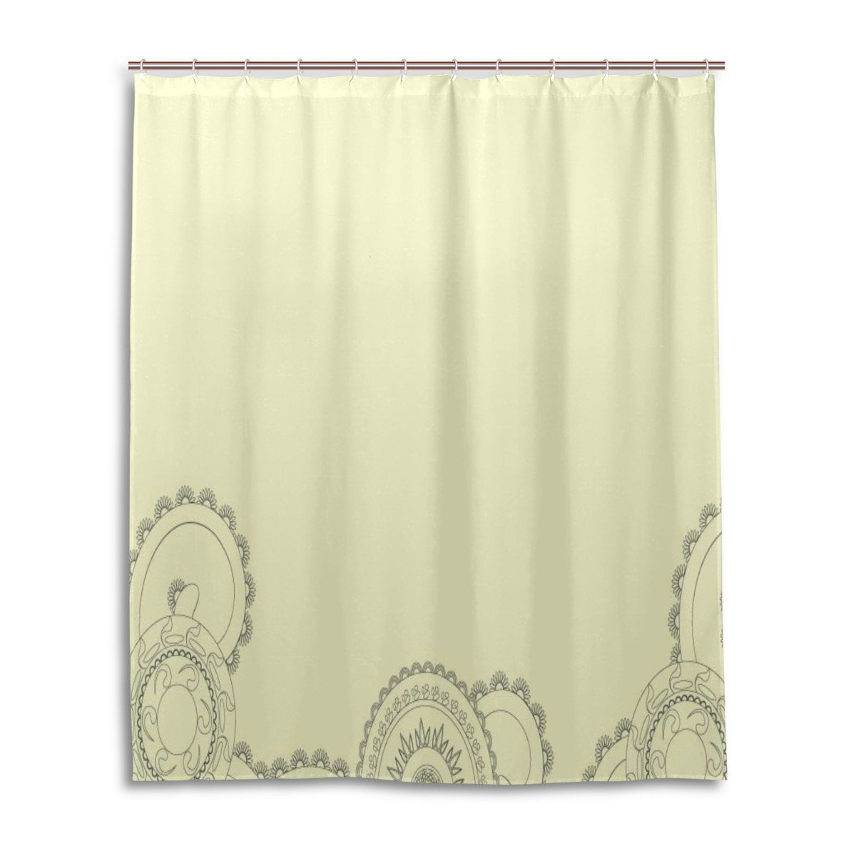 POPCreation Western Style Mildew Resistant Fabric Shower Curtain 60x72