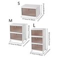 thumbnail image 3 of 1pc Household Desk Storage Box, Foldable, Multifunctional, Movable, Stackable Storage Container With Clothes, Suitable For Gifts To Lovers Or Friends, 3 of 5