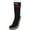 black red buffalo check, variant on Gaahuu mens knit faux shearling lined soft sole slipper socks