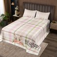 thumbnail image 2 of Erosebridal Geometric Buffalo Quilt Sets for Queen Size Bed,Floral Flower Bed Set,Animal Rabbit Coverlet Set Queen,Ultra Soft Kawaii Room Decorative,3-Piece, 2 of 5