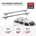 thumbnail image 3 of Yakima RoundBar Medium 58” Steel Round Roof Rack System Crossbars, Set of 2, 3 of 8