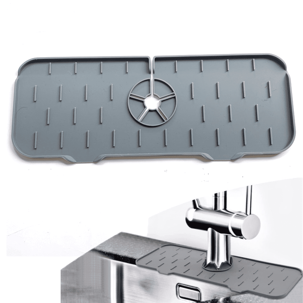 Silicone Faucet Handle Drip Catcher Tray，Kitchen Guard Silicone Faucet