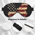 thumbnail image 4 of Fuzoiu Patriotic USA Butterfly Art Print Sleep Masks,Eye Masks with Adjustable Strap for Sleeping,Night Eye Shade for Women Men,Eye Cover for Full Night's Sleep, Travel and Nap, 4 of 7