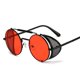 thumbnail image 3 of Gafas de sol Steampunk clásicas retro con marco de metal, gafas de sol con tapa personalizadas de moda redonda transfronteriza europea y americana, 3 of 6