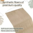 thumbnail image 2 of S-noilite 20" No Clip In Hairpiece Invisible Halo Hair Extension One Piece Straight Wire Hair Extension Hidden Secret String Full Head Fish Line Hair Extension Synthetic(ash blonde), 2 of 3