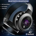 thumbnail image 3 of Wireless Bluetooth Headphones With Noise Cancelling Over-ear Stereo Earphones, 3 of 5