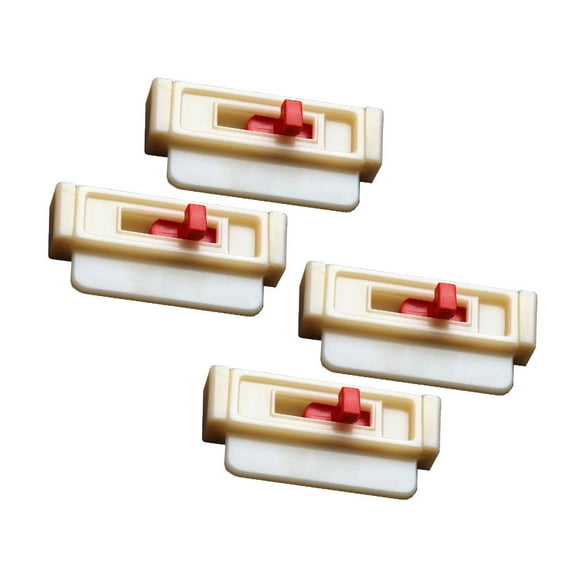 Seat Belt Tension Adjuster ( 4-Pack White) - Prevents Seat Belt Neck Discomfort While Driving or Riding in Cars - Slide, Lock and Go