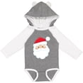 thumbnail image 3 of Inktastic Santa Claus, Smiling Santa, Red Hat, White Beard Boys or Girls Long Sleeve Baby Bodysuit, 3 of 5