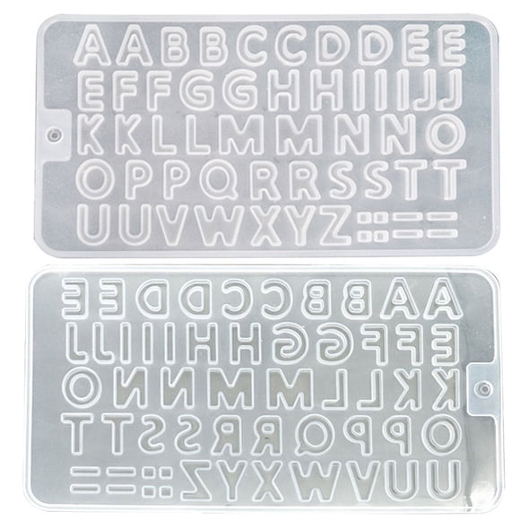 Resin Casting Mold DIY Assorted Letter Silicone Mold Cake Molds Chocolate Mold