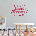 thumbnail image 3 of Sweet Dreams Good Night Quote Kids Room Wall Design Wall Art Sticker Designs Vinyl Stickers For Home House Walls Rooms Windows Bedroom Decoration Size (20x20 inch), 3 of 3