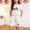 White, variant on Amidoa Girls 2 Piece Outfits Summer Clothes Cotton Short Sleeve Floral Print T-Shirt and Casual Shorts Kids Clothing Sets Yellow Size 13