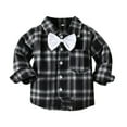 thumbnail image 5 of BULLPIANO Toddler Dress Suit Baby Boys Clothes Sets Long Sleeve Bow Tie T-shirt Suspenders Pants Gentleman Suit Outfits, 5 of 9
