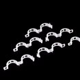 thumbnail image 1 of Clips para plantas Soporte para plantas para verduras Tomates y plántulas de vid Paquete de 100 Clips para plantas de plástico blanco reutilizables para brotes y escalada pequeños y grandes LingWen 8390611008475, 1 of 1