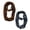 Brown Blue, variant on Women's Retro Fashion Two Tone Animal Print Infinity Loop Scarf