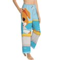 thumbnail image 6 of Salouo Cute Dog In Bath Print Women's Pajama Pants Casual Loose Sweatpants PJs Flowy Pants Drawstring Palazzo for Women Wide Leg Pants Lounge Pajama -Medium, 6 of 8