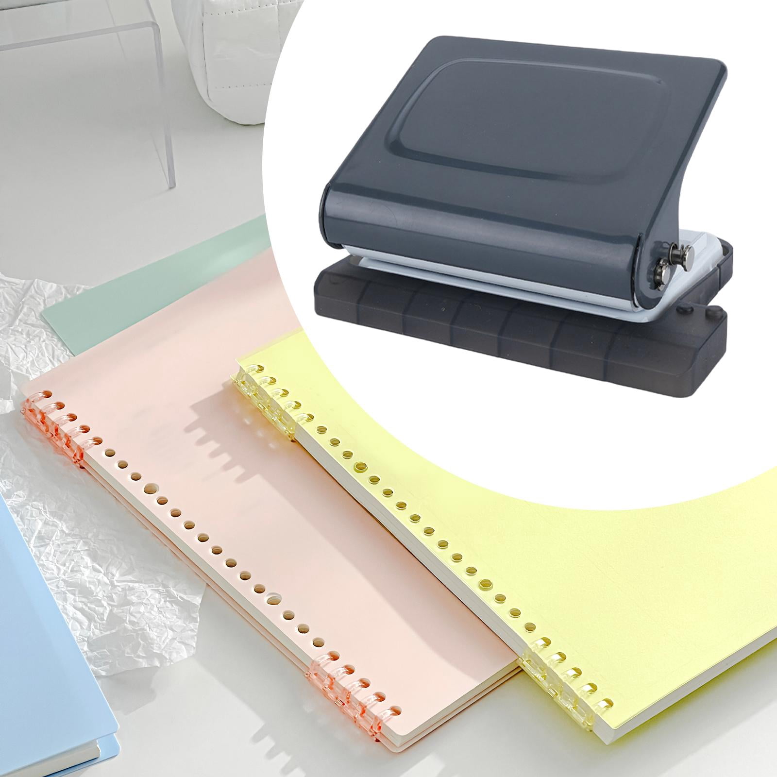 S SERENABLE s Punch Paper Punch Effortless Punching, Heavy Duty, Reusable Paper Puncher Mini Paper Punch for Binder Crafting Office Gray