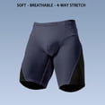thumbnail image 6 of BRANROY Men's Triathlon Swim Sport Shorts - Tight Fit Breathable Mens Casual Shorts for Swimming, Cycling, and Mens Athletic Shorts,Navy,M, 6 of 8