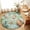 DarkGreen, variant on Round Area Rugs 3.3Ft, Sage Green Coastal Non-Slip Washable Circle Rugs Carpet, Summer Ocean Starfish Shell Indoor Outdoor Rug Floor Mats Throw Runner for Bedroom Living Room Bathroom