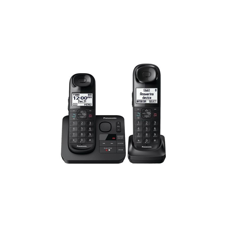 Panasonic Cordless Phone System with Answering Machine, One-Touch Call  Block, Enhanced Noise Reduction, Talking Caller ID and Intercom Voice  Paging 