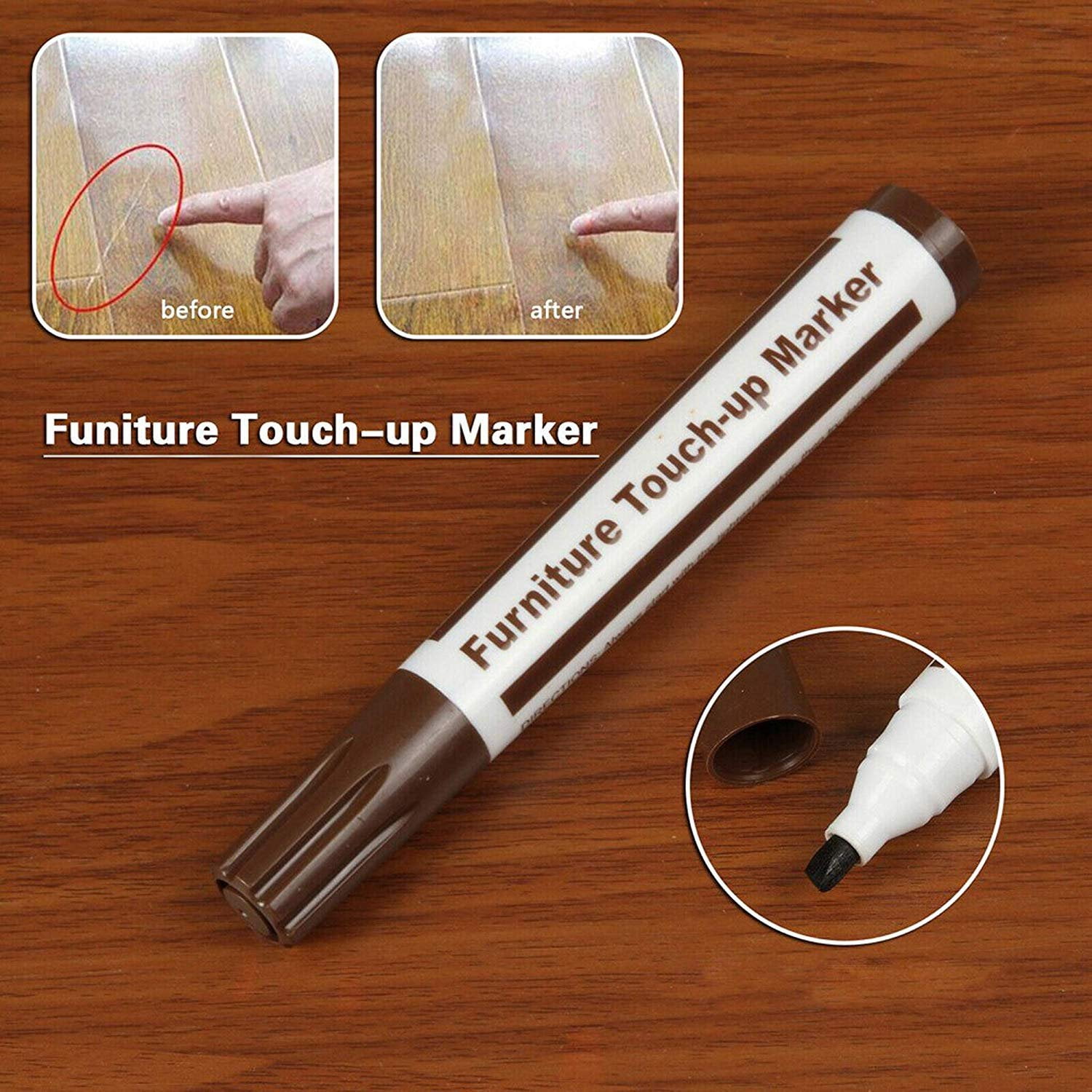 wood furniture touch up kit marker pen wax filler remover repair fix#ES 