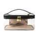 thumbnail image 2 of Bolsa de maquillaje Meiyuuo, grande, transparente, impermeable, negra, 2 of 9