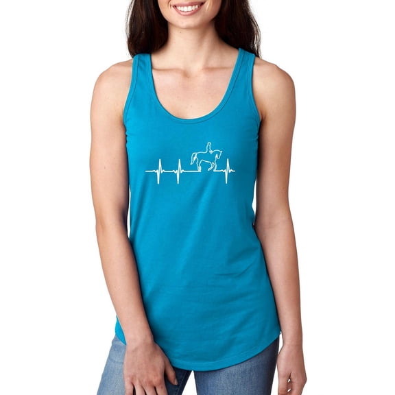 Normal is Boring - Women's Racerback Tank Top, up to Women Size 2XL - Heartbeat Horses