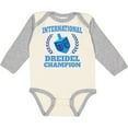 thumbnail image 3 of Inktastic Dreidel Champion Hanukkah with Blue Laurels Boys or Girls Long Sleeve Baby Bodysuit, 3 of 5