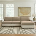 thumbnail image 2 of SureFit Hampstead Stretch Velvet Slipcovers, X-Long Sectional Cushion Covers, Sable Cushion Cover, 2 of 6