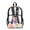 Cat Rainbow Paw Art, variant on Whosucclay Cow Print Pattern Clear Backpack for Girls Boys, 17 Inch Large Capacity Bookbag Elementary Kindergarten with Lightweight Multi Pocket