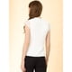thumbnail image 3 of Blusa Básica Sin Mangas Con Cuello En V Para Oficina De Trabajo Para Mujer Blanco S, 3 of 5