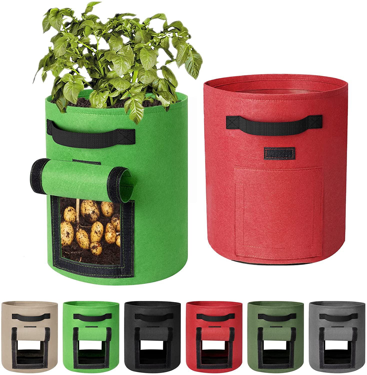 Buy UTKARSH 400 GSM Geo Fabric Plant Grow Bag For Terrace Garden | Create  Green Space With Geo Textile Grow Bags For Vegetables, Flowers & Herbs |  Indoor & Outdoor Gardening |