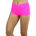 thumbnail image 4 of ToBeInStyle Women's Micro Mini Rave Booty Shorts Hipsters Cheeky Boyshorts - Neon Pink, 4 of 6