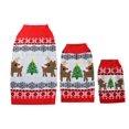 thumbnail image 3 of SOCAL LOOK Dog Christmas Sweater Acrylic Ugly Xmas Jumper with Leash Hole, Turtleneck Pet Outfit L, 3 of 10