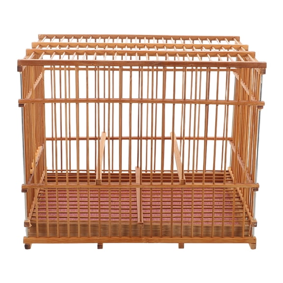 GETAJGHSD Elegant Bamboo Bird Cage Portable Lightweight Carrier for Indoor and Outdoor
