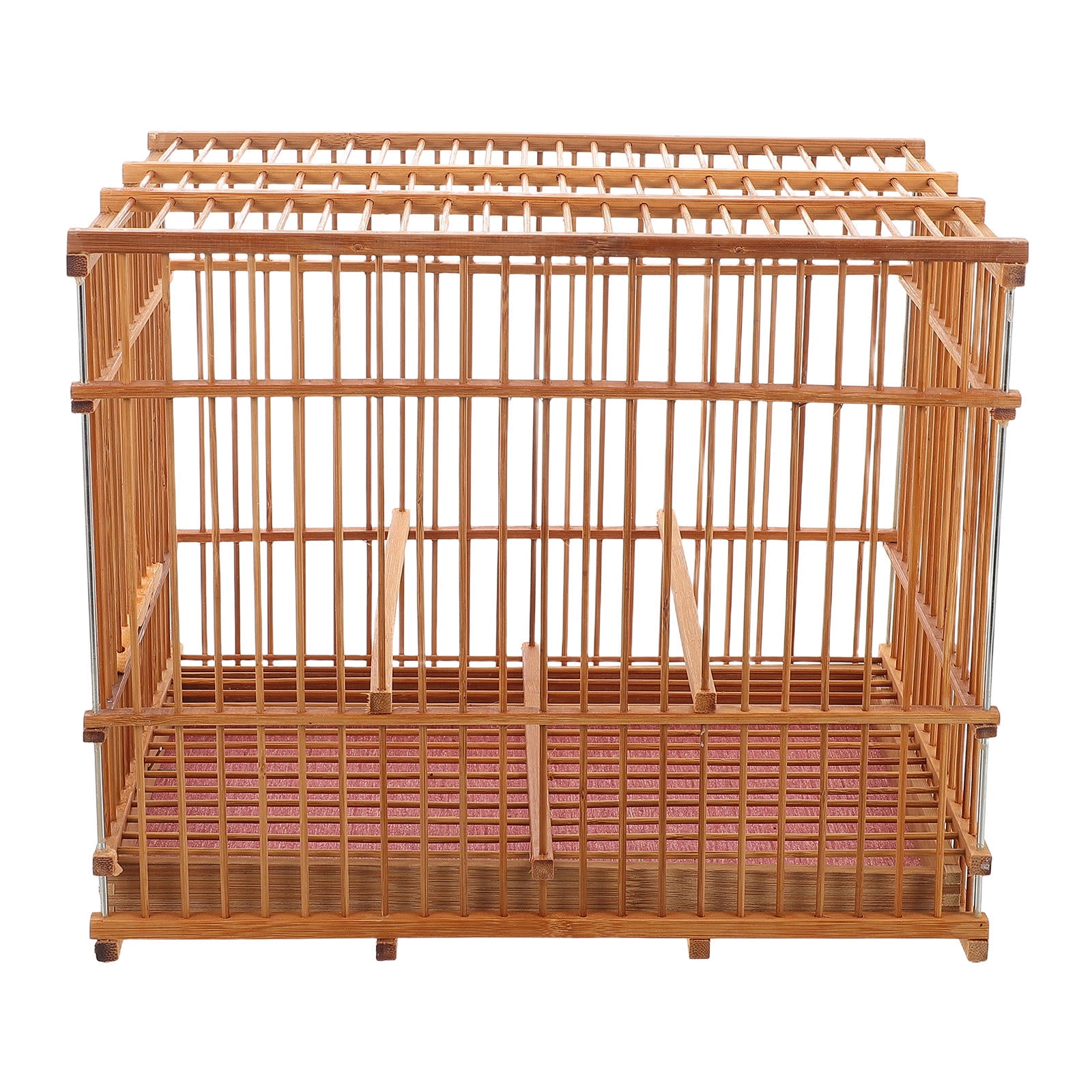 GETAJGHSD Elegant Bamboo Bird Cage Portable Lightweight Carrier for Indoor and Outdoor