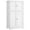 White, variant on Bathroom Floor Storage Cabinet, Freestanding Bathroom Storage Unit with 2 Adjustable Shelves & 4 Doors, 11.8 x 23.6 x 42.7 Inches, White