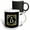 Multicolor, variant on 3drose, Letter D- Image of Monogram with Crown and Blue Star- Not Metal Foil, 11oz Two-tone Green Mug