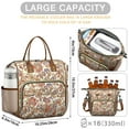 thumbnail image 5 of Hippie Retro Style Geometric Cooler Bag - Waterproof Thermal Tote for Office & Travel, 5 of 6