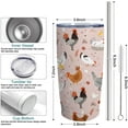 thumbnail image 2 of Chicken Tumbler with lid and Straw,Chicken Cup Coffee Travel Mug,Chicken Gifts for Chicken Lovers Rooster Stuff Decor Accessories, 2 of 6