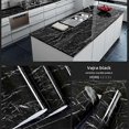 thumbnail image 2 of Gray/White/Black Glossy Marble Paper Granite Waterproof Wallpaper Self-Adhesive Grey 60*300, 2 of 5