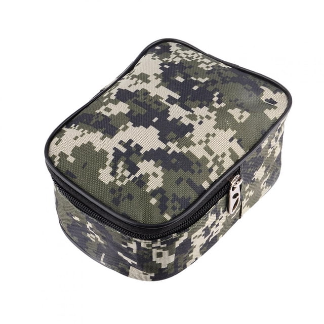 Fishing Tackle Bag, Adjustable Straps Fishing Tackle Pouch Canvas Fishing Storage Bag Fishing Reel Bag Mini Fishing Bag for Fishing Reel for Fishing Tackle