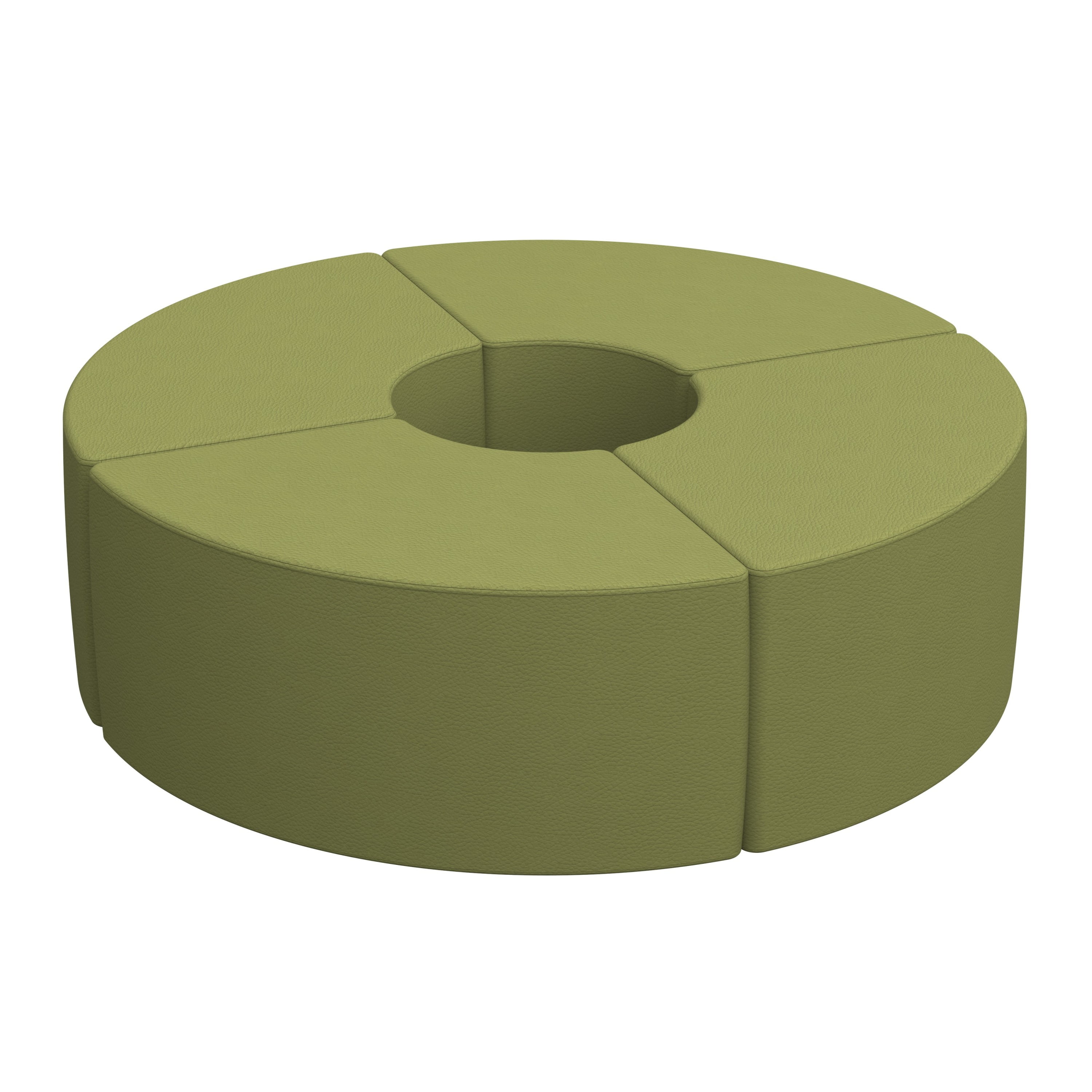 SoftZone® Quarter Circle Ottoman Standard 4-piece - Fern Green ...
