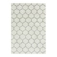 thumbnail image 3 of Unique Loom Trellis Shag Collection Area Rug - Ruby (6' x 9' Rectangle Ivory/Gray), 3 of 11