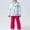 A02 Hot Pink, variant on Toddler Girls 2 Piece Snowsuit Waterproof Ski Jacket and Snow Pants Set Windproof Winter Snowboard Outfit Warm Insulated Activewear for Kids Winter Outdoor Sports