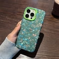 thumbnail image 3 of for iPhone 15 Pro Max Phone Case 6.7 inch, Aesthetic Unique Seashell for Women Girls, Shockproof Soft TPU & Hard Pc Emerald Green, 3 of 6