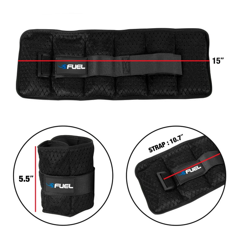 Fuel Pureformance Adjustable Wrist Ankle Weights 2.5 Pound Pair 5 lb total